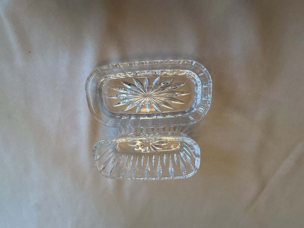 Marquis by Waterford Canterbury Crystal Covered Butter Dish